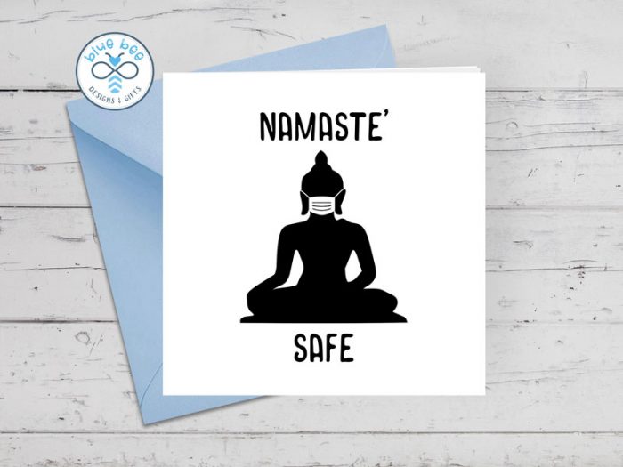 Namaste' Safe - Greeting Card | Covid Best Wises - Image 2