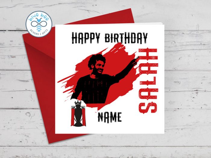 SALAH-brate good times COME ON!!! Liverpool Celebration Card | Happy Birthday
